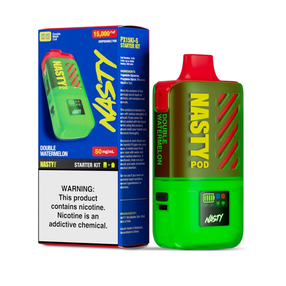 NASTY PX15 KIT – 15000 PUFF VAPER SEMIDESECHABLE