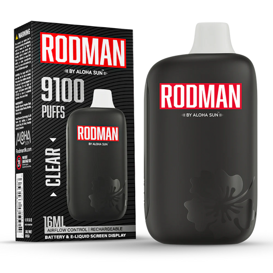 Vape Rodman Clear Unflavored  9100 Puff